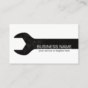 Construction Handyman Maintenance & Repair Minimal Business Card