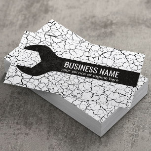Construction Handyman Repair Tool Grunge Business Card