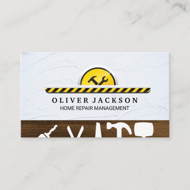 Construction Hardware Tools Business Card (Front)