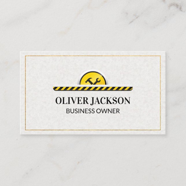 Construction Hardware Tools Business Card (Front)