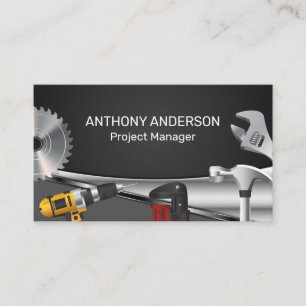 Construction Hardware Tools   Repair Business Card