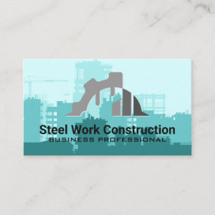 Construction Hat Builder General Contractor Business Card