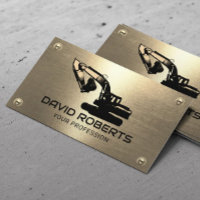Construction Heavy Equipment Operator Gold Metal