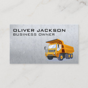 Construction Heavy Machinery   Builders Business Card