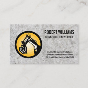 Construction Heavy Machinery Concrete Appointment Card
