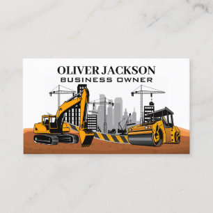 Construction   Heavy Machinery   Developer Business Card