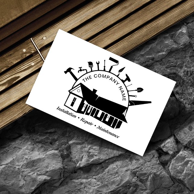 Construction Home Repairs service Plumbing Business Card (Creator Uploaded)