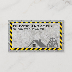 Construction Icons   Concrete and Steel  Business Card