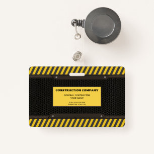 Construction ID Badge
