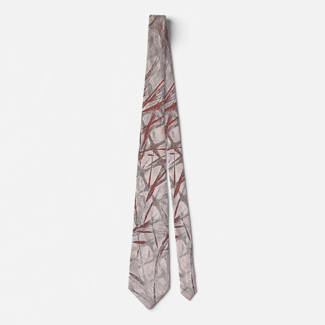Construction in Rust and Grey Tie (Front)