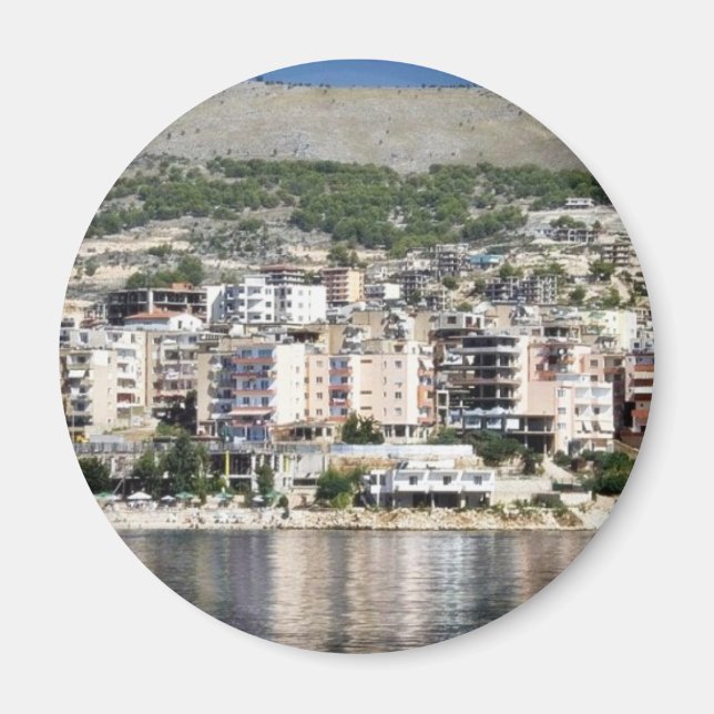 Construction In Sarande Town In Albania Magnet (Front)