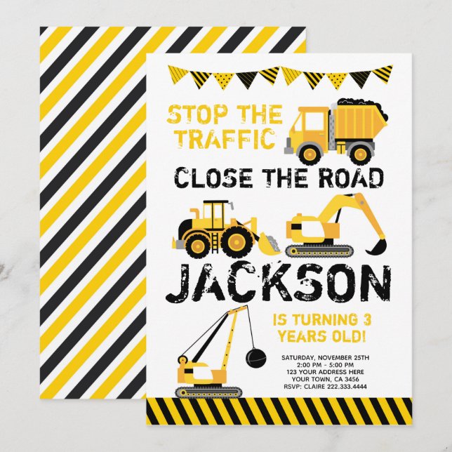 Construction Invitation (Front/Back)