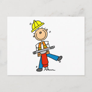Construction Jack Hammer T-shirts and Gifts Postcard