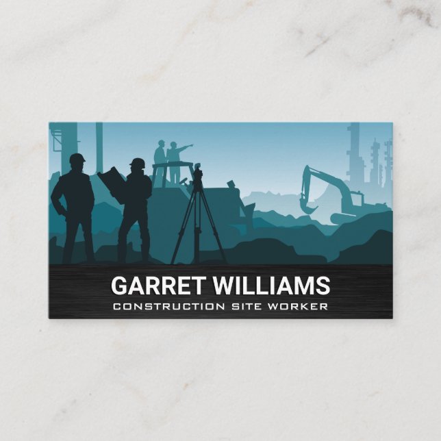 Construction Job Site Business Card (Front)