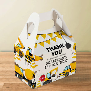 Construction Kids Birthday Party Favour Box