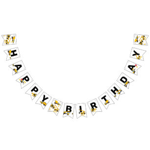 Construction Kids Happy Birthday Party Bunting