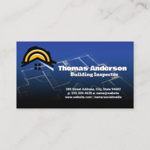 Construction Logo   Blueprints  Business Card