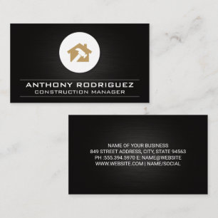 Construction Logo   Hammer House Business Card