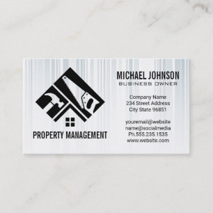 Construction Logo Home Repair Renovation Business Card