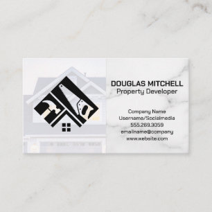 Construction Logo   Residential Home Business Card