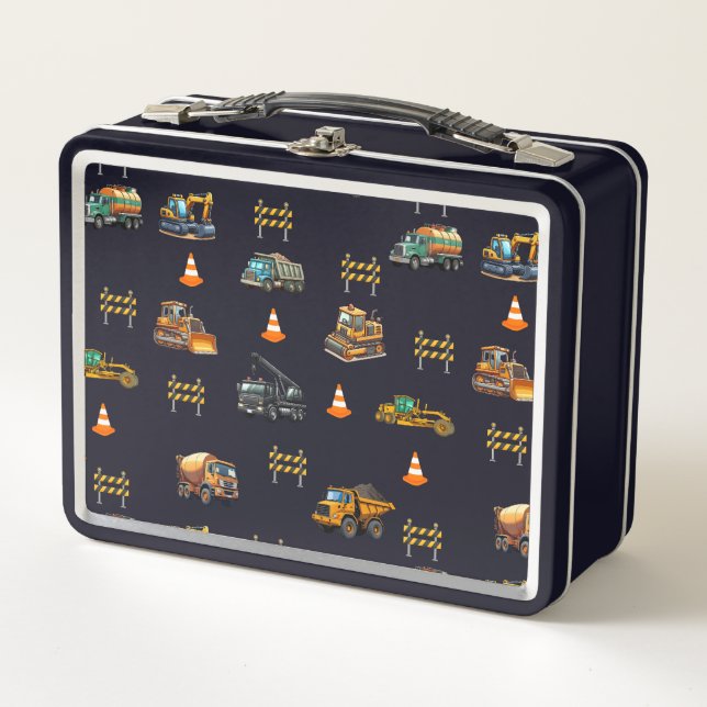 Construction machinery  metal lunch box (Front)
