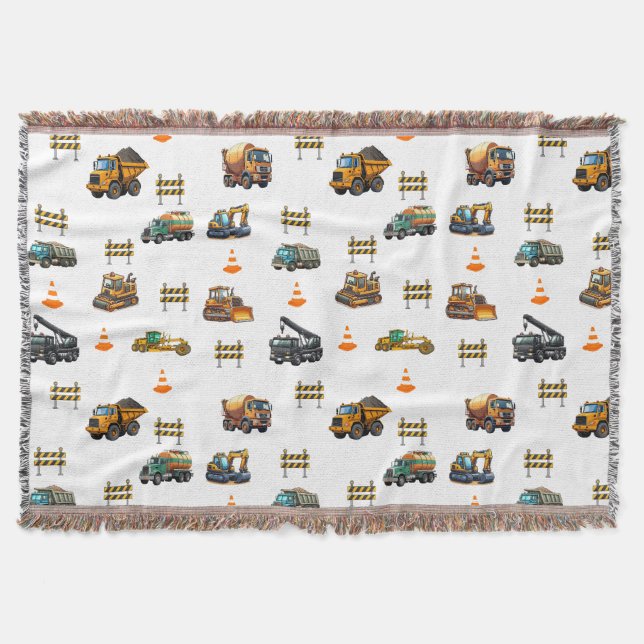 Construction machinery  throw blanket (Front)
