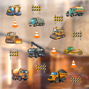 Construction machinery  window cling