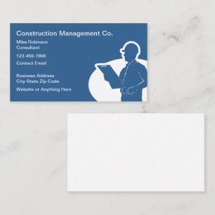 Construction Management Consultant  Business Card