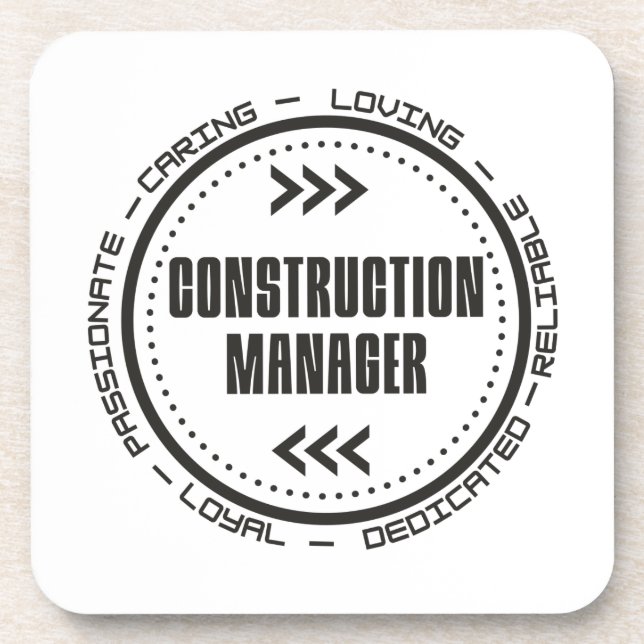 Construction Manager Coaster (Front)