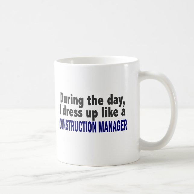 Construction Manager During The Day Coffee Mug (Right)