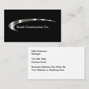 Construction Modern Classy Business Card Design