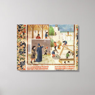 Construction of a House Canvas Print