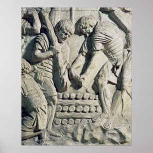 Construction of fortifications during campaign poster