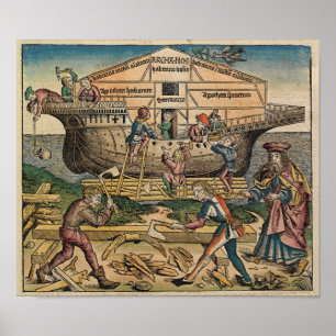 Construction of the Ark 1493 - Poster