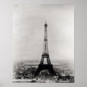 Construction of the Eiffel Tower Poster