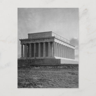 Construction of The Lincoln Memorial (1920) Postcard