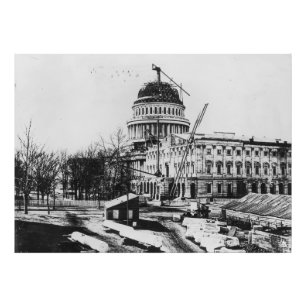 Construction of the U.S. Capitol Dome Photo Print