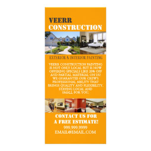 Construction Painting Interior Exterior Flyer Rack Card