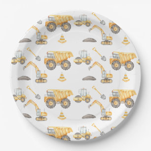 Construction paper plates