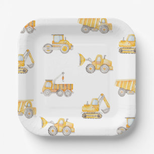 Construction Paper Plates Construction Birthday