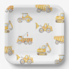 Construction Paper Plates | Construction Birthday