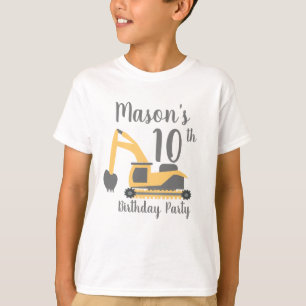 Construction Party Birthday Shirts for Boys