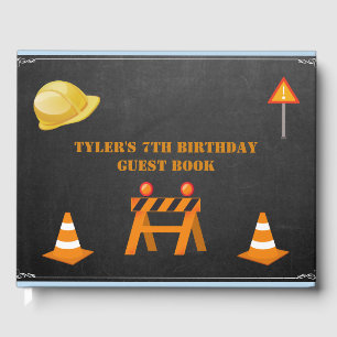 Construction Party Guest Book