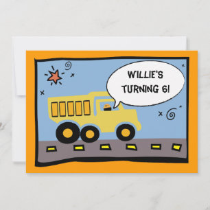 Construction Party Invitation