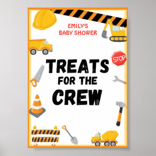 Construction Party Sign, Birthday, Baby Shower Poster