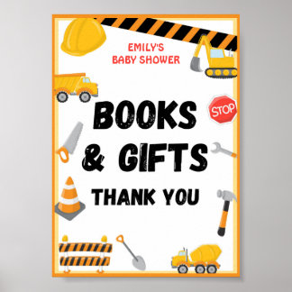 Construction Party Sign, Birthday, Baby Shower Poster