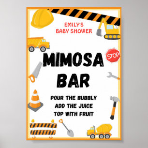 Construction Party Sign, Birthday, Baby Shower Poster