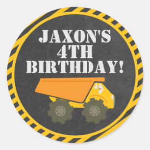 Construction Party Stickers