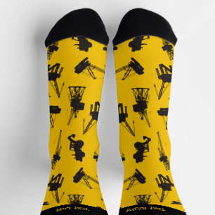 Construction Pattern Socks