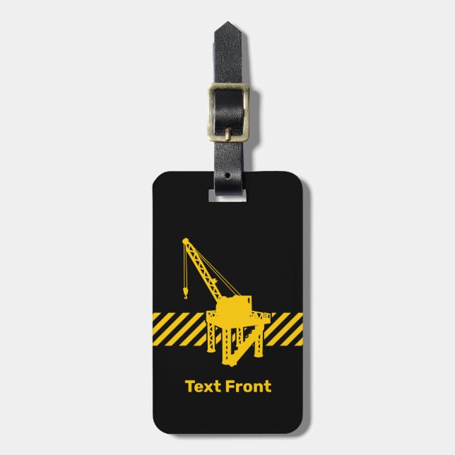 Construction Platform Luggage Tag (Front Vertical)